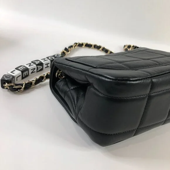 【134MK】Chanel Mini Lambskin Resin Square Monacoco Flap Sku# 85463 (Gently Used) - Picture 3 of 8